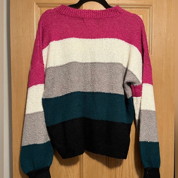 Lisa Striped Teddy Pullover Sweater NWT - Picture 9 of 10